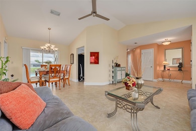 Living room and dining