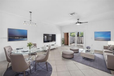 Virtually staged living dining - option 1