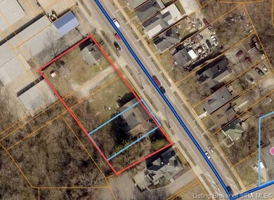 Property lines outlined in red