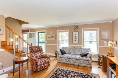View from dining/kitchen area into...