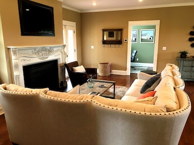 Family room fireplace