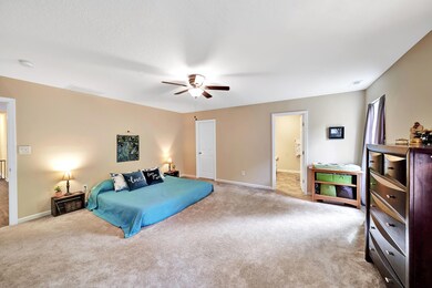 Master bedroom looking toward bathroom a