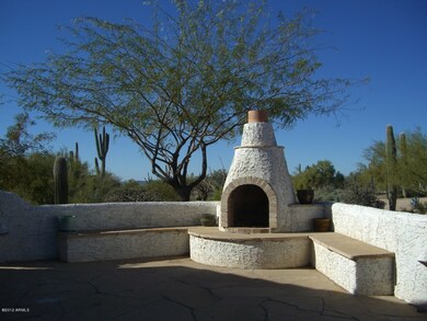 Flagstone Courtyard Area with Fireplace