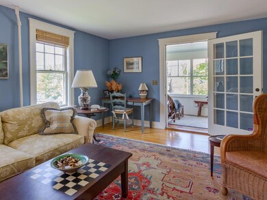 Looking from the living room to the...