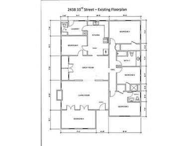 Existing floorplan