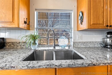 New Sink overlooking the spacious backyard.