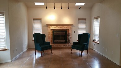 Living room fireplace