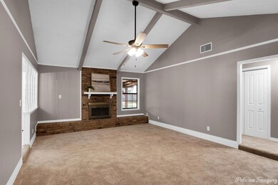 Living Room with fireplace