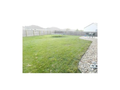 Large fenced backyard