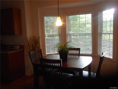 Eat in area with bay window looking over your rear