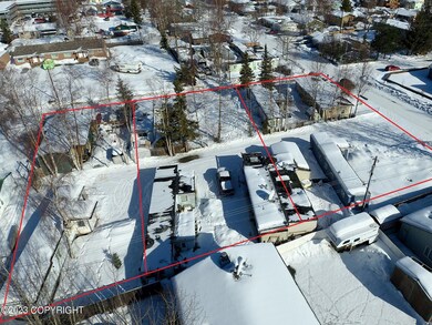 Aerial View With Lots Outlined