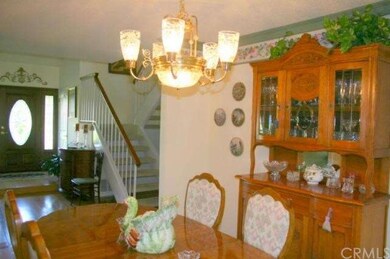 Classic Americana dining room looking to entry way