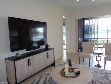 Living room with ceiling fan