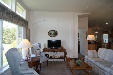Living room wall has nice detail