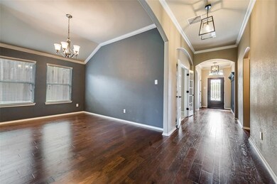 Dining room with custom paint