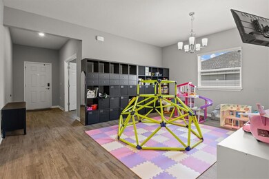 Dining room which is currently being used for a play room