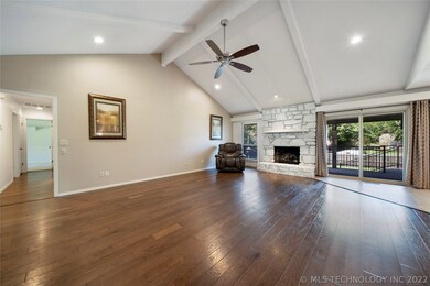 The living room and hallway boast floating enginee