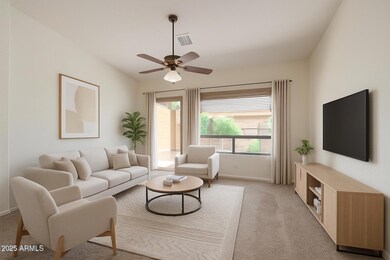Great room virtual staging