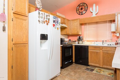 Kitchen area with appliance view