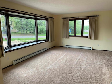 Empty room featuring a baseboard radiator, carpet, a textured ceiling, and baseboards