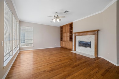 Unfurnished living room with baseboards, ceiling 
