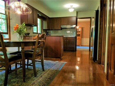 Gleaming hardwood floors and granite counter tops 