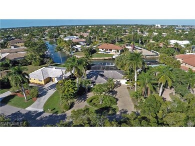 Aerial view with preserve in the front.