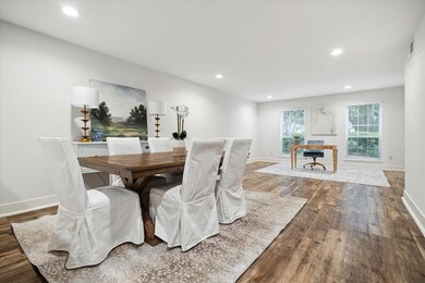 Behind the art work is a wall mounted TV bracket that stays with the house.