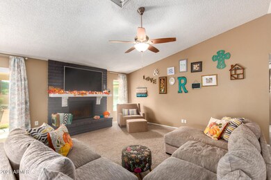 Cozy, warm gathering area