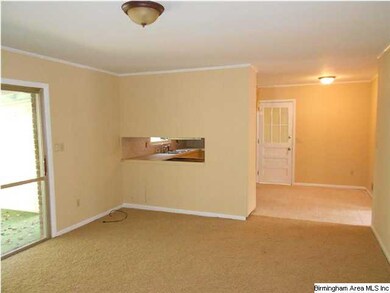 Large open family room off of kitchen with lots of
