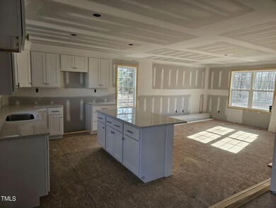 With countertops installed