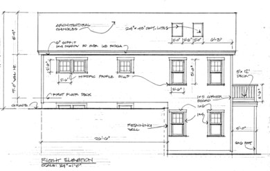 Right Elevation of Duplex Building