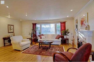 Living room over looking the tree lined street
