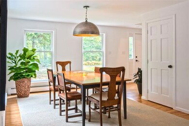 Dining area opens to the kitchen and...