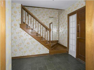 Foyer has slate floor