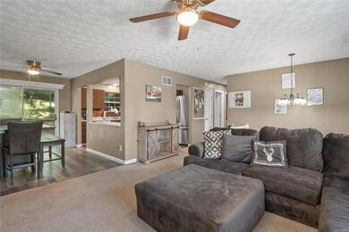 Living room is open to the dining area!