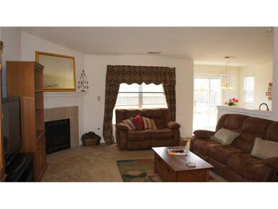 Great Room. Great room with fireplace, open to kitchen.