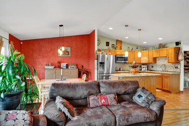 living room, kitchen