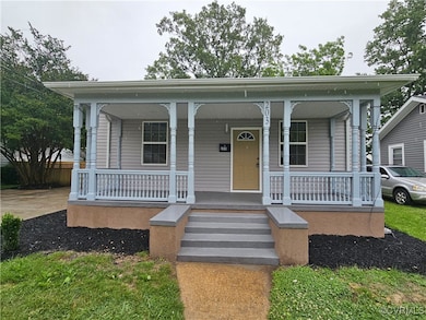 View of front of home with covered porch