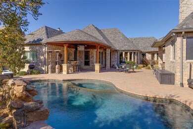 Gorgeous pool with waterfall and large spa