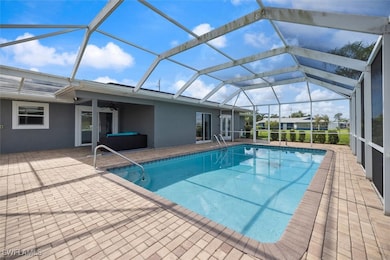 Saltwater pool, enclosed lanai.
