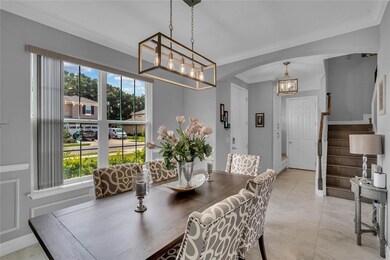 Elegant touches start in the formal dining at the 