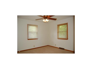 Master bedroom has private half bath, ceiling fan 