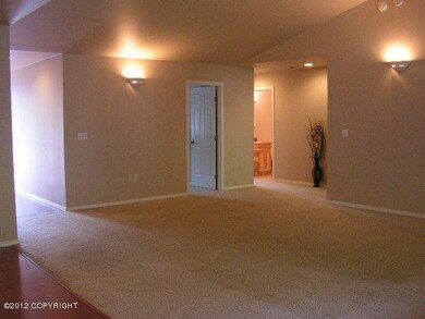 Entry, living room, hall, bedrm frm kitc
