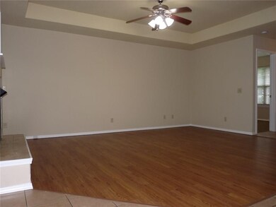 View of living room from the dining room.