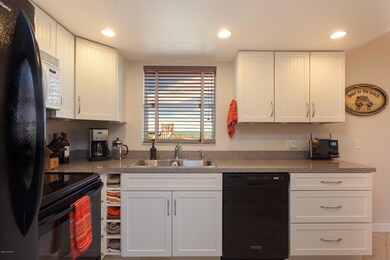 Kitchen with a view of the Beach