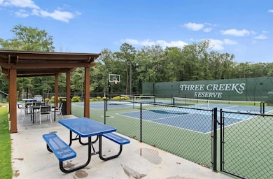 View of tennis court