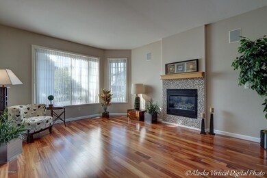 Elegant sunny living room
