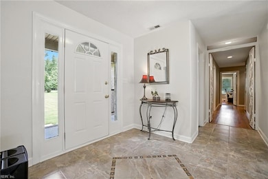 entry open to living spaces