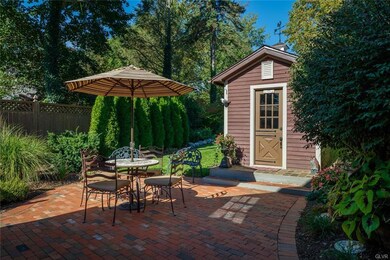 Old World Brick patio completely private from all 
